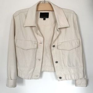 BANANA REPUBLIC cream denim jacket